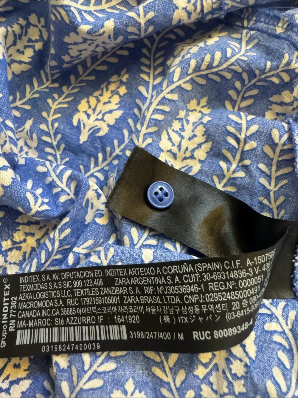 Zara printed blouse